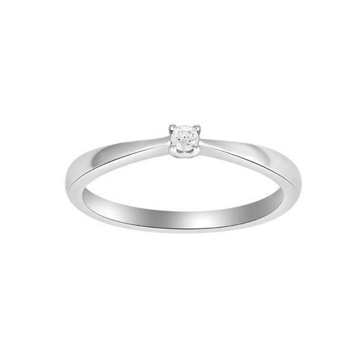 Billede af Siersbøl - Heart prinsessering i 14kt. hvidguld 0,05-0,25 ct.